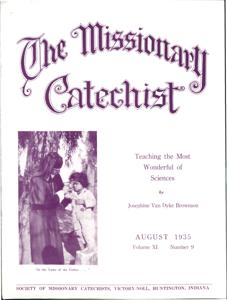The Missionary Catechist, 1935-8, Volume 11, Number 9, 1935-08-01T00:00:00+00:00