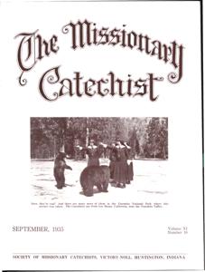 The Missionary Catechist, 1935-9, Volume 11, Number 10, 1935-09-01T00:00:00+00:00
