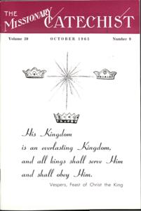 The Missionary Catechist, 1963-10, Volume 39, Number 9, 1963-10-01T00:00:00+00:00